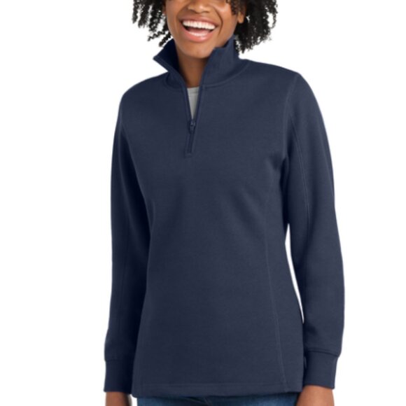 Ladies 1/4 zip sweatshirt - Picture 5 of 5